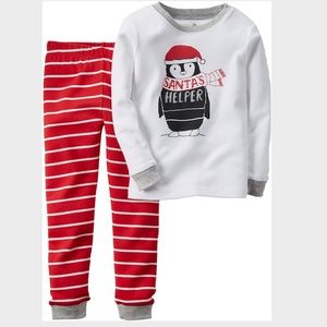 NWT Carter's Baby Boys' Christmas 2-Piece Snug Fit Cotton PJS